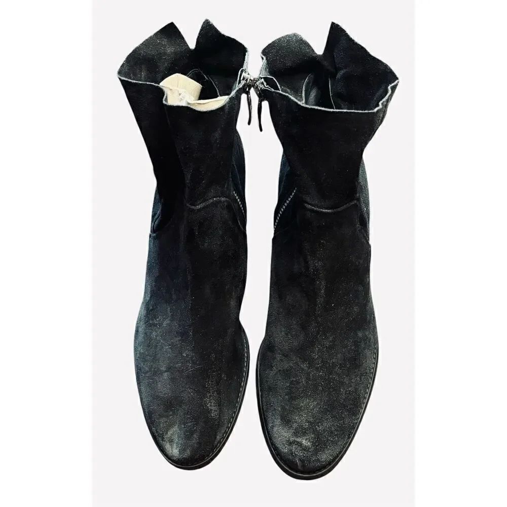 Paul Green Pull On Black Suede Bootie NWOB Size 6 1/2 or US 9